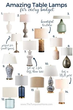 the ultimate guide to amazing table lamps for every budget