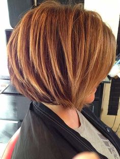 pictures of auburn hair colour with a bob women over 50 years - Google Search by shari Short Stacked Bob Hairstyles, Stacked Bob Hairstyles, Hair Color Auburn, Hair Styles 2017, Short Bob Haircuts, Jessica Biel, Auburn Hair