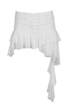 white asymmetrical mini lace skirt, white short skirt, cute skirts, aesthetic skirts png boogzel Asymmetrical Lace Ruffled Skirt, Elegant White Lace Mini Skirt, Lace Patchwork Mini Skirt For Party, Party Lace Patchwork Mini Skirt, Party Mini Skirt With Lace Patchwork, Party Mini Skirt With Lace Trim, Chic White Skirt With Lace Patchwork, White Lace Patchwork Skirt For Party, White Ruffled Skort For Party