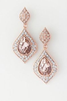 Inexpensive Jewelry, Unique Fashion Jewelry, Crystal Teardrop Earrings, Crystal Earrings Wedding, Rose Crystal, Fantasy Closet, Clothes Casual, Earrings Accessories, Fashion Jewelry Earrings