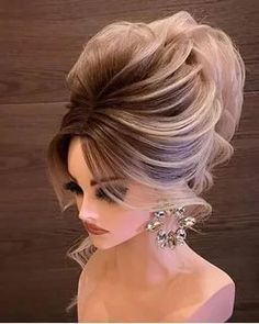 Updo Styles For Wedding, Glam Updo, Sanggul Modern, Chignon Hair, Bridal Hair Buns, Elegant Wedding Hair, Updo Styles, Hair Creations, Makeup Blogger