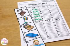 a printable worksheet for beginning and ending sounds with pictures on the front