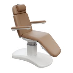 Spa Numa LUCENT 4 Motor Luxury Electric Treatment Chair Bed (2270FB) Sand FF-FCCHR-2270FB-SAD Pedestal Column, Spa Luxe, Earth Craft, Spa Chair, Column Base, Beige Bed, Spa Decor, White Upholstery, Base Design