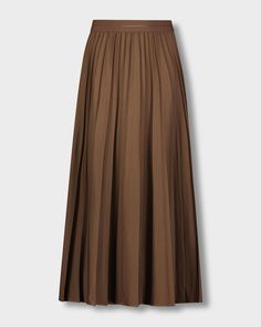 Year Round Wardrobe, Brown Pleated Skirt, Teen Skirts, Round Wardrobe, Pleated Maxi Skirt, Dresses For Teens, Medium Brown, Winter Looks, Kids Tops