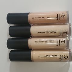 4 Elf Concealer Brand New Elf Matte Concealer, Elf Concealer Shades, Concealer Aesthetic, Elf Concealer Brush, Medium Sand Elf Concealer, Elf Camo Concealer, Elf Concealer Medium Beige, Elf Camo Concealer Light Peach, Elf 16hr Camo Concealer