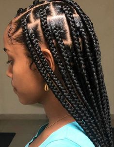 Bottoms up • AMBW in 2022 | Big box braids hairstyles, Box braids hairstyles for black women, African braids hairstyles Protective Hairstyles Braids