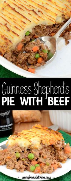 guinness shepherd's pie with beef and vegetables