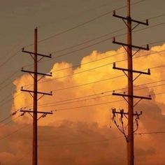 Power Lines, Orange Wallpaper, Yellow Aesthetic, Brown Aesthetic, Snl, Jolie Photo, Cool Stuff