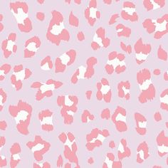 a pink and white leopard print wallpaper with spots on the top right side of the image