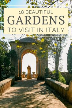 Italy is home to lots of beautiful gardens. In this post I round up 18 of the most stunning, historic and interesting gardens that you can visit in Italy. From Sicily in the south, all the way to the slopes of the Alps in the north, you'll love these Italian gardens. Let yourself get carried away by the beauty of these gardens in Italy - there's bound to be one that captivates you! Italy gardens | Gardens in Italy | Italy travel guide | Italian Gardens | Italian Garden Guide | Gardens to visit Stunning Gardens, Italian Gardens, Things To Do In Italy, Tropical Gardens, Explore Italy, Most Beautiful Gardens, Italian Garden, Italy Travel Tips