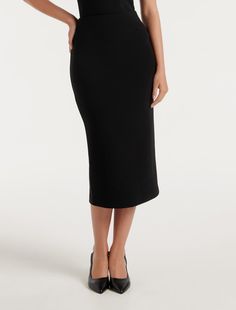 Charlotte Column Skirt Classic Column, Workwear Wardrobe, Column Skirt, Stretch Back, Formal Skirt, Fashion Forever, Work Skirts, Workwear Fashion, Midi Skirt Pencil