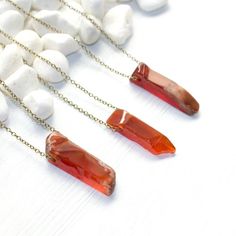 Sacral Chakra Necklace - Gemstone Healing Jewelry Sacral Chakra Stones, Cotton Jewelry, Carnelian Jewelry, Carnelian Necklace, Chakra Necklace, Chakra Balancing, Sacral Chakra, Healing Jewelry, Natural Gifts