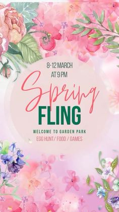 the spring fling is coming to garden park