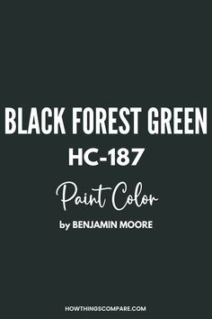 black forest green hc - 278 paint color by benjamin moore