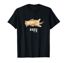 PRICES MAY VARY. Funny silly eepy cat meme kitten is very eepy. He eeby and needs to sleeby. Cute silly kitten meme Lightweight, Classic fit, Double-needle sleeve and bottom hem Eepy Cat, Cat Silly, Goofy Shirt, Silly Shirt, Streetwear Essentials, Cat Meme, Cat Graphic Tee, Meme Tshirts, Fits With Shorts