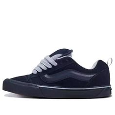 Vans Knu Skool OG 'Navy Blue' VN0009QCBX9 Low Cut Shoes, Navy Blue Shoes, 2000s Style, Black Babies, Vans Shop, 2000s Fashion, Stylish Sneakers, Fashion Killa, Low Cut