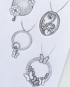 Pendant Sketch Jewelry Design, Jewellery Pendant Design, Jewelry Sketches Design, Manual Jewellery Design Sketch, Jewelry Design Drawing Necklaces, How To Draw Jewelry, Jewellery Design Sketches For Beginners, Jewelry Sketch Design