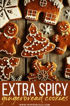 gingerbread cookies and christmas decorations on a wooden paneled wall in a bedroom with white bedding