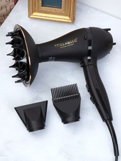 Never compromise again! - Compact dryer with XL diffuser designed specifically to care for all types of curls, perfect for travel (dual voltage). Curl Dryer, Diffuser Attachment, Frizzy Curls, Compact Hair Dryer, Target Hair Products, Travel Hair Dryer, Glossy Hair, Deva Curl, Bouncy Curls