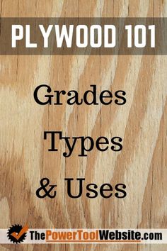 the words plywood 101 are written in black on a wooden background with wood grain