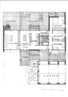 the floor plan for a house with two floors and an attached living room, which is also