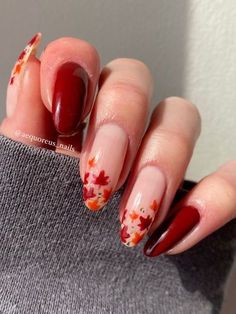 Thanksgiving Nail Designs, September Nails, November Nails, Cute Nails For Fall, Christmas Gel Nails, Smink Inspiration, Her Nails