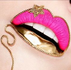 Batons Matte, Gold Lips, Pink Lip Gloss