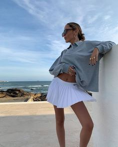 4 Unexpectedly Cool Trends Coming at Us This Summer 2020 Skirt Diy, White Tennis Skirt, Overall Skirt, Solid Skirt, Pleated Tennis Skirt, Clothes Vintage