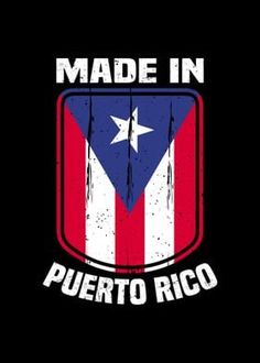 made in puerto rico logo on a black background