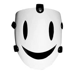 PRICES MAY VARY. Size:8.3’’x 6.3’’ x 2.4’’(21cm*16cm*6cm) High-rise Invasion White Smile Mask,strict package,careful product production, what you see is what you get! Design: Very exquisite smiling face style, designed according to the animation High Rise Invasion, realistic and beautiful. Wearing this gorgeous mask will give a stunning and lasting impression of a life time at any events you attend. Best gift for yourself, your friends, and cosplay lovers. Unique Mask design for classic anime Hi Unique Mask Design, Smile Mask, High Rise Invasion, Lemon Face Mask, Oc Reference, Creepypasta Oc, Plastic Mask, Unique Masks, Cosplay Mask