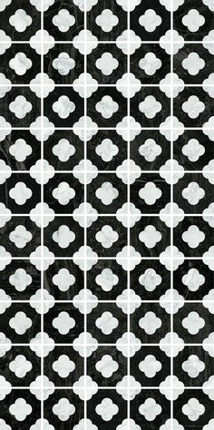 black and white pattern with clouds on it