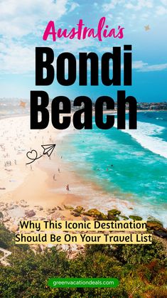 australia's bondi beach with text overlay that reads why this iconic destination should be on your travel list