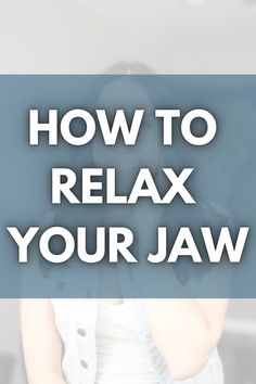 Learn how to relax tight jaw muscles and how to stop clenching your jaw. Learning these things can help prevent TMD (TMJ). Many of us hold stress and tension in our jaw so stress relief activities can be helpful as well. Meditation is another great way to work on relaxing the TMJ because it works on the mind body connection. Learning the resting position of your jaw is a great natural remedy for TMJ issues. As you learn to relax this area, your body awareness will start to improve. Stop Clenching Jaw, Jaw Pain Relief, Labor Prep, Jaw Muscles, Jaw Pain, Body Connection, Body Awareness