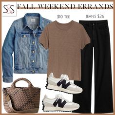 sunsetsandstilettos on LTK Capsule Wardrobe Casual, Jean Jacket Outfits, Black Jeans Outfit, Jacket For Women, Casual Chic Outfit, Early Fall, Fall Collection