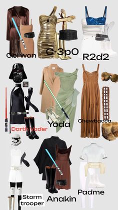 star wars costumes and their names