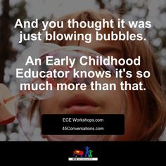 a girl blowing bubbles with the caption and you thought it was just blowing bubbles