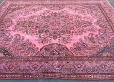 10x13 pink brown retro rug,  Oushak bedroom rug,  hand woven rug, pink  living room rug,  Oushak bedroom rug, hand woven rug, boho rug, distressed rug,  ⬤hand knotted Vintage  rug  ⬤Woven Skillfully in the 50s in eastern Turkey ⬤Professionally washed 3 times , ready to be used. ⬤signs of wear consistent with the age, photos in  shadows ⬤Low Distressed Pile ⬤9'10" X 12'6" ⬤300 X 381 cm ⬤Free shipping to US , Canada , UK , EU ⬤No Custom duty fees for US customers ⬤Expedite shipping Via FedEx , 3-5 days Delivery ⬤Please visit our FAQ for further information ⬤Check out my shop for many more options like this: https://www.etsy.com/shop/RugsofIstanbul 𝑷𝑳𝑬𝑨𝑺𝑬 𝑵𝑶𝑻𝑬: All photos are taken outside in bright daylight to show case the true colors of the rug in neutral bright light , however d Pink And Brown Rug, Pink Living Room Rug, Dark Pink Rug, Pink Persian Rug Wallpaper, Eastern Turkey, Pink Rug Square 10’, Retro Rug, Age Photos, Retro Rugs