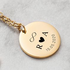 Personalized COUPLE Necklace with Custom Initials and Symbol !  If you've been looking for a beautiful and one-of-a-kind gift, then our personalized necklace is perfect for you. And if you're searching for a special Christmas, Birthday, or anniversary present - then you've come to the right place! About this item: - The necklace is hypoallergenic (no allergic reactions). - We guarantee the necklace will keep its shine and color for a long time. - Perfect for everyday use - Water-resistant so you Anniversary Necklace For Her, Couple Initials, Couple Pendant, Mens Bangles, Couple Necklace, Handwriting Jewelry, Cute Couple Gifts, Cadeau Couple, Couple Necklaces