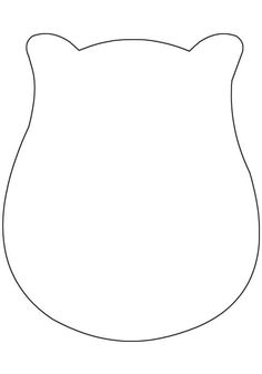 a black and white drawing of a vase with the shape of a cat's head