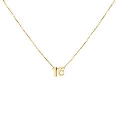 PRICES MAY VARY. Cute Number Necklace - Gold Number 16 necklace is designed for you and your lovely daughter. Each number is unique to different people. It can represent the month of birth, age, anniversary, lucky number... Even just because you like it. The best gift for your daughter, granddaughter. Stainless Steel Necklace - Made of 18k gold plated stainless steel, skin touch is not allergic, nickel free, lead free, and hypoallergenic. The high quality chain and dainty number pendant are very Gold Charm Necklaces With Clavicle Chain For Birthday, Gold Charm Necklace For Birthday And Valentine's Day, Yellow Gold Charm Necklace For Birthday And Valentine's Day, 111 Angel Number, Birthday Necklace Gift, 16 Necklace, Good Birthday Presents, Necklaces Chain, Number 16