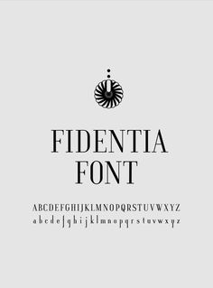 the font and numbers for fidentta font