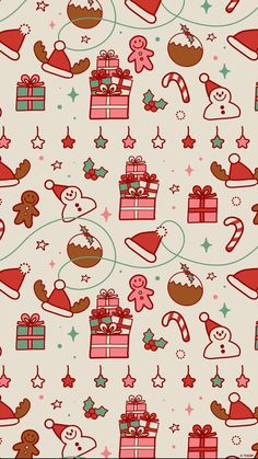 a very cute christmas pattern with presents