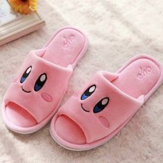 Kirby Clothes, Kawaii Shoes Sneakers, Kirby Plush, Heated Slippers, Star Plush, Gamer Fashion, Have A Sweet Dream, Fur Gloves, Kawaii Shoes