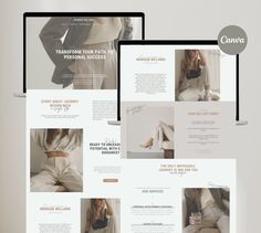 an image of a website design for a clothing store that sells women's clothes