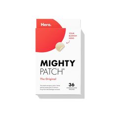 Hero Cosmetics-Mighty Patch The Original - 36 Pack Say goodbye to stubborn blemishes with the Mighty Patch™ The Original pimple patches from Hero Cosmetics. Just put this hydrocolloid sticker on a zit to absorb the impurities and help to flatten the whitehead overnight. Acne Pimple Patch, Mighty Patch, Get Some Sleep, Acne Patch, Pimple Patches, Pimples Overnight, Pimple Patch, How To Get Rid Of Pimples, Go For It