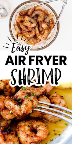 this easy air fryer shrimp recipe is the perfect way to use up leftover marina sauce