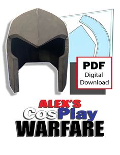 EVA foam - Customizable Enemy Helmet and Gauntlets - template.  Downloadable PDF template from Alex's Cosplay Warfare.  This template will allow you build your very own Customizable Eva foam cosplay Helmet and matching gauntlets. Simply cut out pieces, per the pattern descriptions, attach and you are ready to go! Eva Foam Helmet Templates, Eva Foam Helmet, Eva Foam Cosplay, Helmet Template, Foam Cosplay, Cosplay Helmet, Costume Masks, Costume Mask, Pdf Templates