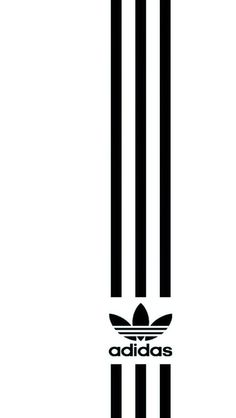 the adidas logo is shown in black and white