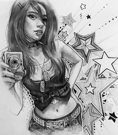 Stephanie Core, Y2k Stars, Dream Artwork, Sketchbook Art, Anatomy Drawing, Mini Drawings, Sketch Art, Mind Map