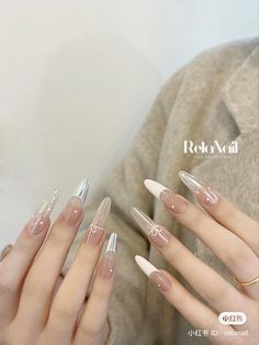 Douyin Nails Long, Korean Nail Extensions, Nail Đon Gian, Douyin Diamond Nails, Mau Nail Mong Nhon, Noriker Horse, Natural Looking Nails